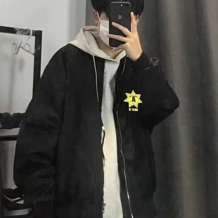1506-1/J1/P52男士棒球服夹克春秋款时尚百搭休闲,男装夹克,星座1506-1