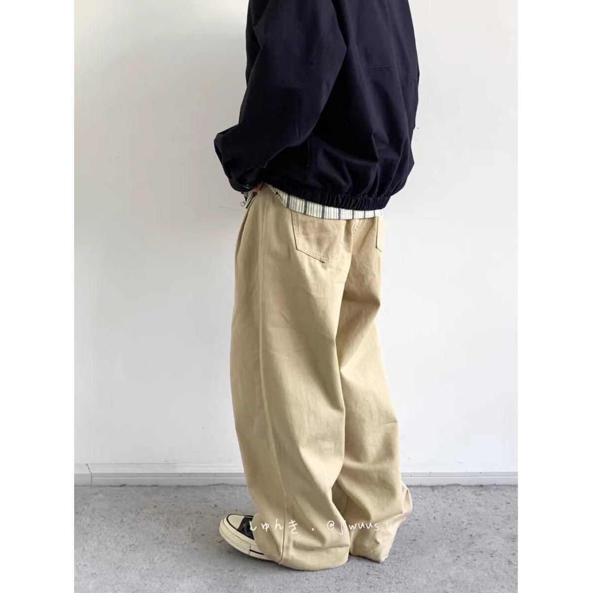 1506-1/KEHR051/P54春秋新款港风痞帅美式复古直筒宽松休闲长裤,男装牛仔裤,星座1506-1