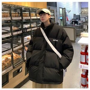 1506-1/MY2391/P60新款潮流学生宽松大码加厚棉面包服外套图片