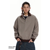 1506-1/WW331/P50慵懒高级感翻领复古t恤痞帅，男装Polo衫，星座1506-1