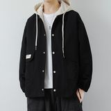 1506-1/JK5191/P88暗黑美式连帽毛呢外套男生套装，男装休闲套装，星座1506-1