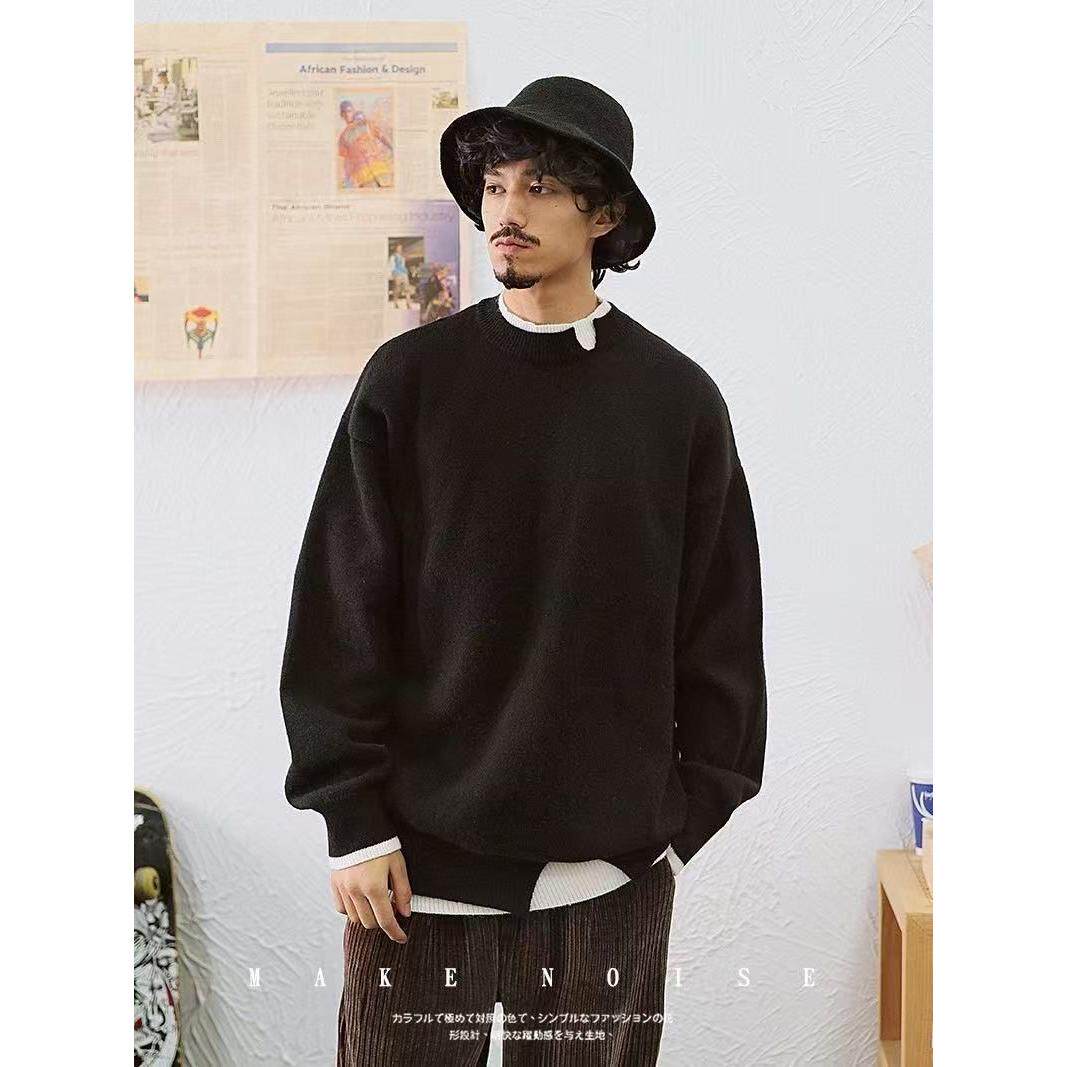 1506/M50171/P56秋冬新款假两件高级感设计百搭情侣款针织衫1，男装针织衫/毛衣，星座1506-1