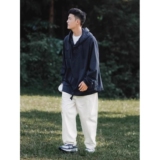 1506-1/JW10041/P44男子防泼防风透气宽松开衫风衣嘻哈，男装风衣，星座1506-1