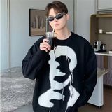 1506/MX0391/P48男女款宽松冬季港风慵懒打底衫线衣上衣1，男装T恤，星座1506-1