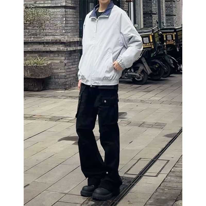 1506-1KCK221/P51秋冬美式复古高街cleanfit多口袋伞兵工装裤图片