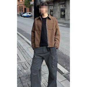 1506-1/KCK221/P51伞兵工装裤男褶皱微喇裤子图片