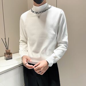 1506/MM8851/P44男士半高领毛衣欧货高端潮流修身打底针织衫1图片