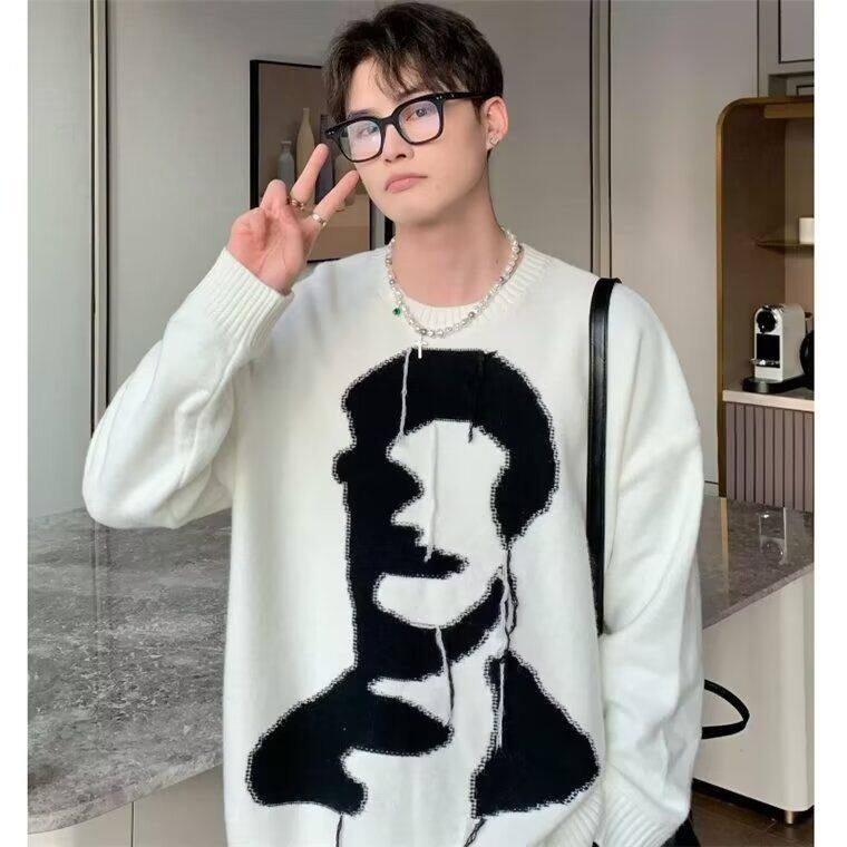1506/MX0391/P48男女款宽松冬季港风慵懒打底衫线衣上衣2,男装T恤,星座1506-1