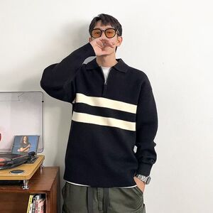 1506-1/M25021/P56秋冬季翻领套头毛衣韩系宽松休闲上衣,微胖女秋季穿衣搭配图片图片