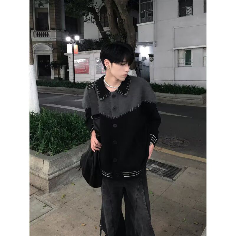 1506/MX0411/P64秋冬新款开衫毛衣美式复古休闲V领针织衫1,男装针织衫/毛衣,星座1506-1