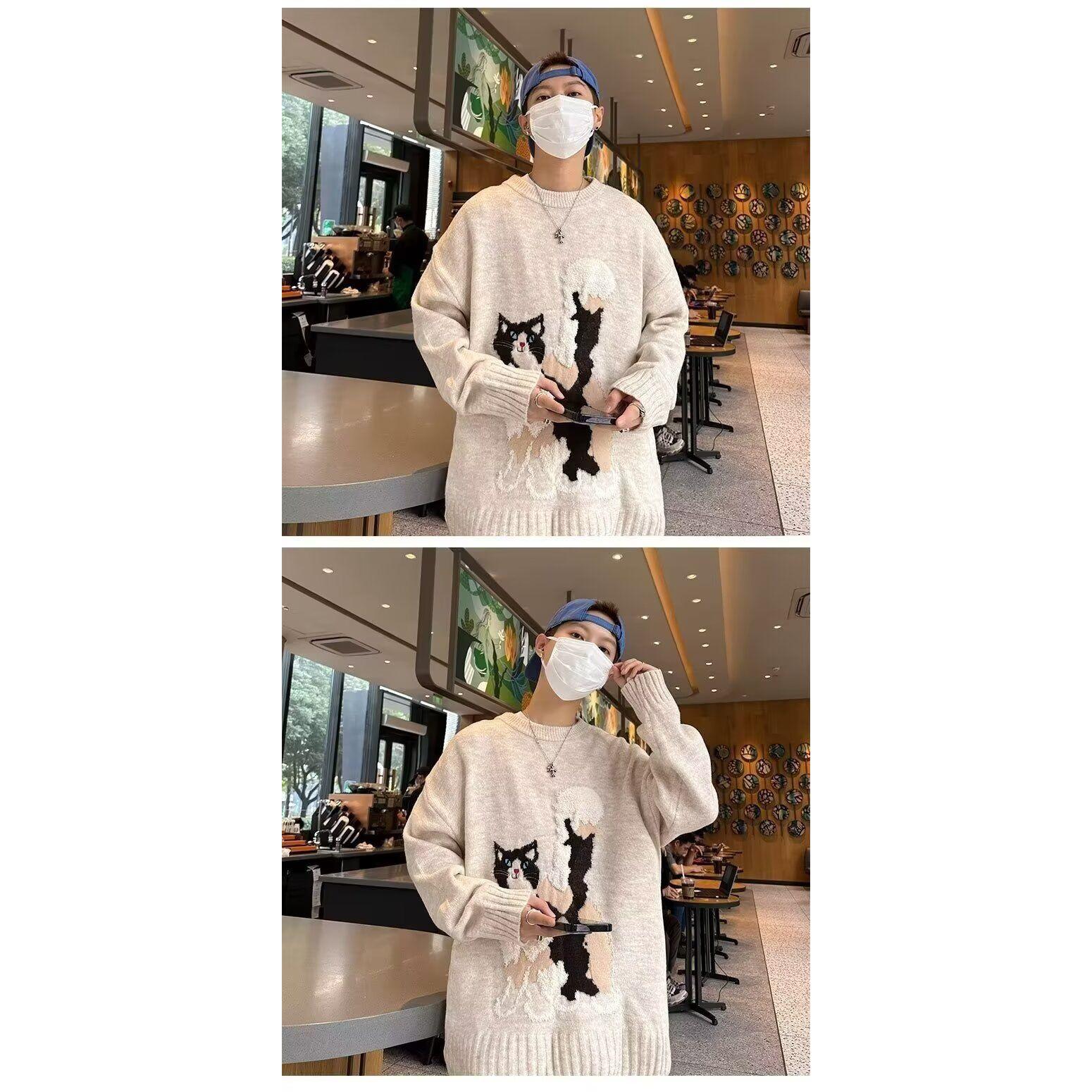 1506-1/MM011/P52圆领毛衣针织衫男潮牌帅气秋冬季打底衫,男装T恤,星座1506-1