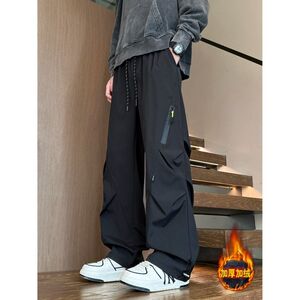 1506-1/KK34231/P50秋冬季加绒加厚休闲冲锋工装裤子图片