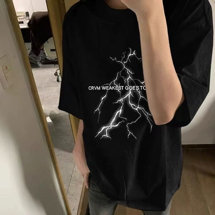 1506-1/T0531/P34夏季新款潮牌短袖男士圆领宽松休闲t恤搭配，商品下架区商品下架区，星座1506-1