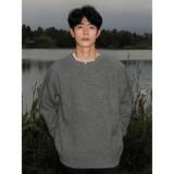 1506-1/M50111/P64灰色破坏风毛衣男秋冬季潮牌痞帅，男装针织衫/毛衣，星座1506-1