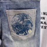 1506-1/K99791/P50潮牌高端弹力浅蓝色牛仔裤男，男装牛仔裤，星座1506-1
