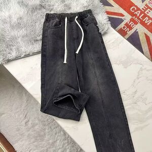 1506-1/KK8011/P42帛跃美式复古重工做旧水洗牛仔裤男图片