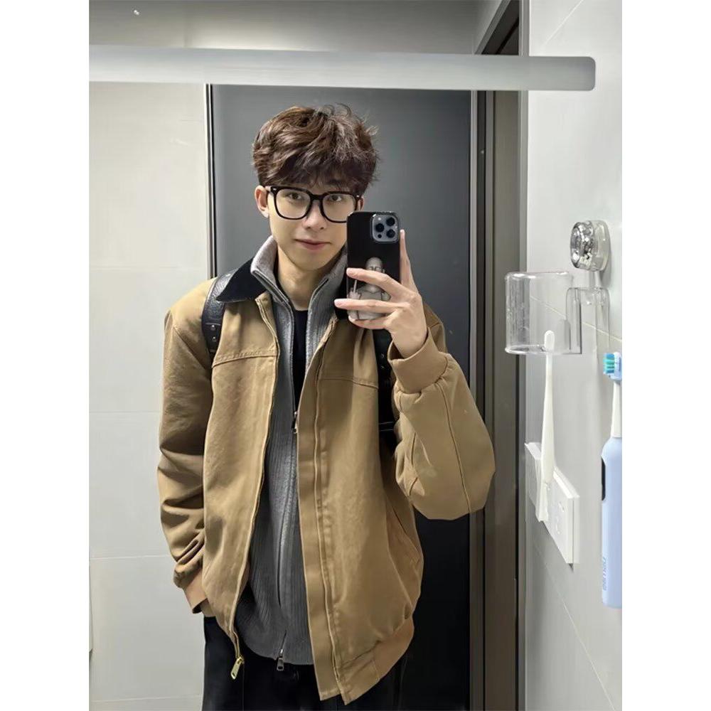 1506-1/JJ90081/P72麂皮绒外套男春秋季美拉德男，女装短外套，星座1506-1