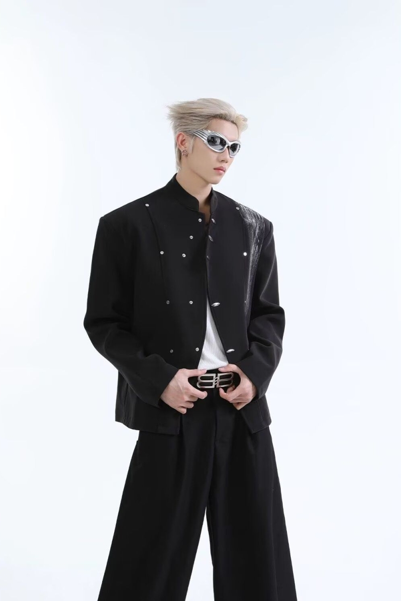 506-1/XXZ761/P74春秋季潮高级感痞帅小众宽松西装外套，男装西服套装，星座1506-1