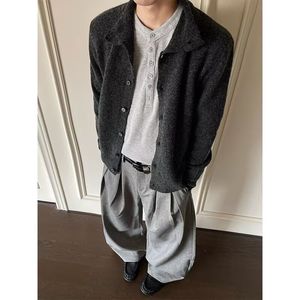 1506-1/MA3181/P47秋冬新款开衫毛衣美式复古休闲图片