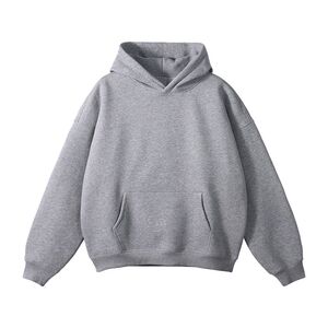黑色连帽卫衣套装男重磅硬挺帽衫ootd穿搭一整套美式cleanfit外套图片