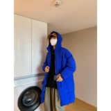 1506-1/M5571/P88韩版宽松连帽棉衣中长款过膝加厚收腰棉袄潮，男装棉衣，星座1506-1