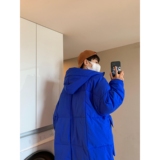 1506-1/M5571/P88韩版宽松连帽棉衣中长款过膝加厚收腰棉袄潮，男装棉衣，星座1506-1