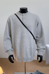 1506/MM071/P49秋冬新款开衫毛衣美式复古休闲V领针织衫2图片