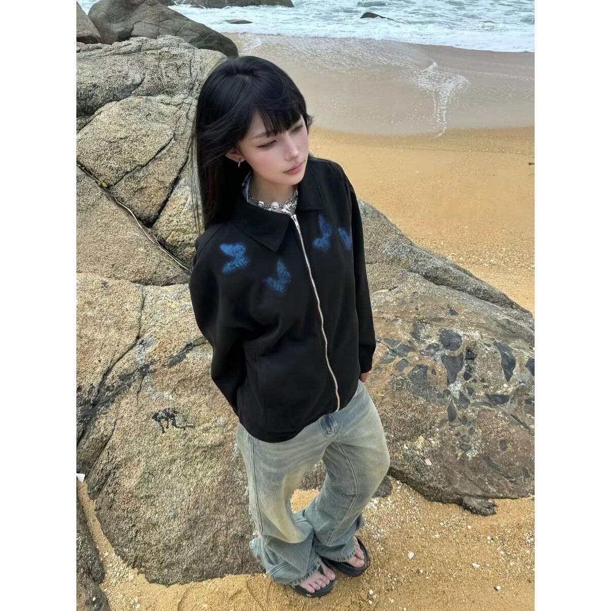1506-1/JA1641/P69春秋痞帅外套男ins高街潮牌港风,女装短外套,星座1506-1