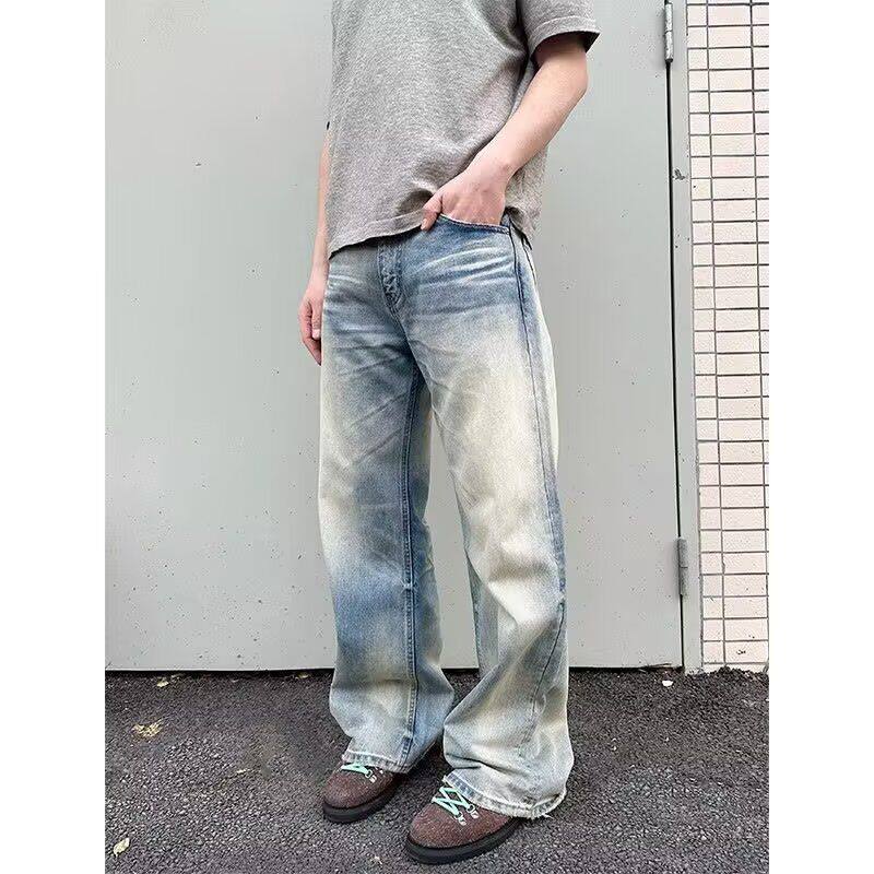 1506-1/K83731/P50莱赛尔浅色牛仔裤男女宽松直筒长裤,男装牛仔裤,星座1506-1