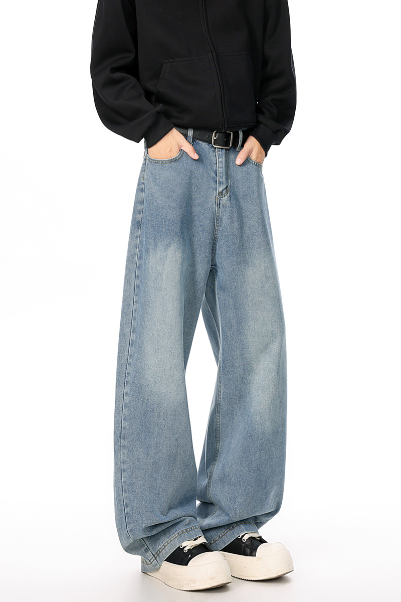 1506-1/KN311/P46秋冬新款男士牛仔裤宽松直筒阔腿裤拖地裤，男装牛仔裤，星座1506-1