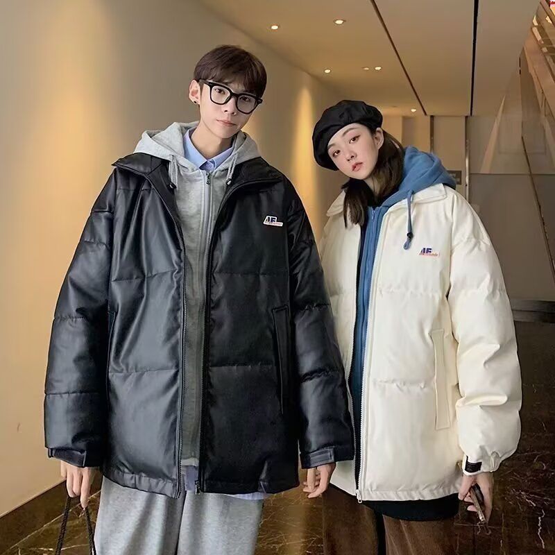 1506/M2071/P74冬季加绒加厚面包服新款潮流简约棉衣外套男1图片