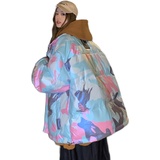 女士类目白鸭绒保暖连帽加厚宽松中长款通勤冬季羽绒服029/，女装羽绒服，星座1506-1