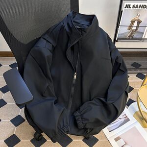 1506-1/J6971/P59男士外套春秋款立领风衣夹克休闲棒球服男图片