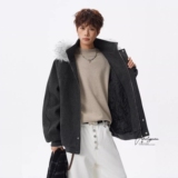 1506/M3671/P86大毛领连帽棉服男款冬季毛呢外套棉衣2，男装棉衣，星座1506-1
