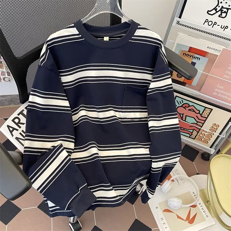 1506-1/WA1031/P50秋冬卫衣男2025年春季圆领宽松上衣港风潮流1,男装卫衣,星座1506-1