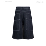 1506-1/KD34031/P49春秋新款复古深蓝色休闲香蕉牛仔裤镰刀裤，商品下架区，星座1506-1