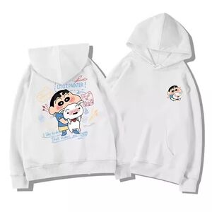 1506-1/WCM1621/P50银狐绒日系蜡笔小新印花连帽卫衣男图片