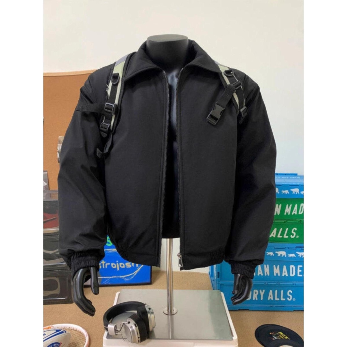 1506/MS50171/P67飞行员夹克棉服男冬季加厚翻领棉衣外套1图片
