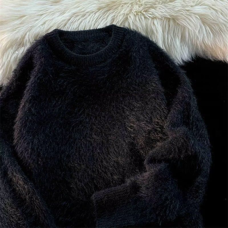 1506/MH23071/P52高级感软糯毛衣男款冬季加厚马海毛针织衫2，男装针织衫/毛衣，星座1506-1