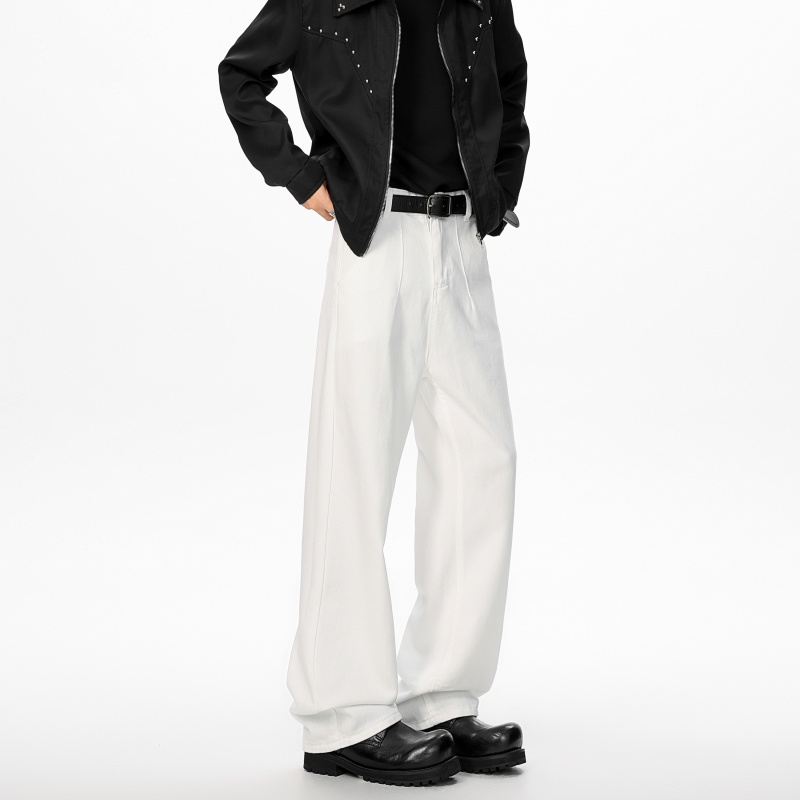 1506-1/KN1241/P46秋季新款男士白色牛仔裤休闲百搭长裤，男装牛仔裤，星座1506-1