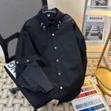 1506-1/CC1081/P42重磅小众解构垫肩白衬衫男装，男装衬衫，星座1506-1