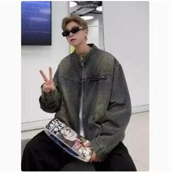 1506-1/JLJ681/P64美式复古水洗做旧宽松休闲夹克，男装夹克，星座1506-1