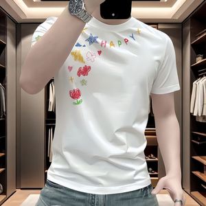 1506-1/TS19501/P36彩色满天星设计透气短袖t恤男图片