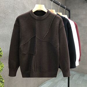 1506/M34871/P60秋冬季高级感新款痞帅风保暖针织打底衫3图片