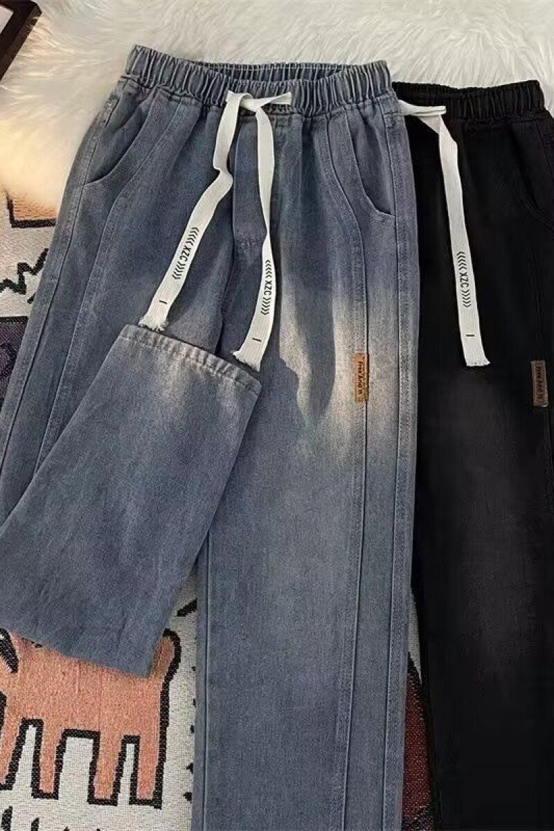 1506-1/K0121/P38个性字母牛仔裤嘻哈ins潮高街潮流痞帅长裤,男装牛仔裤,星座1506-1