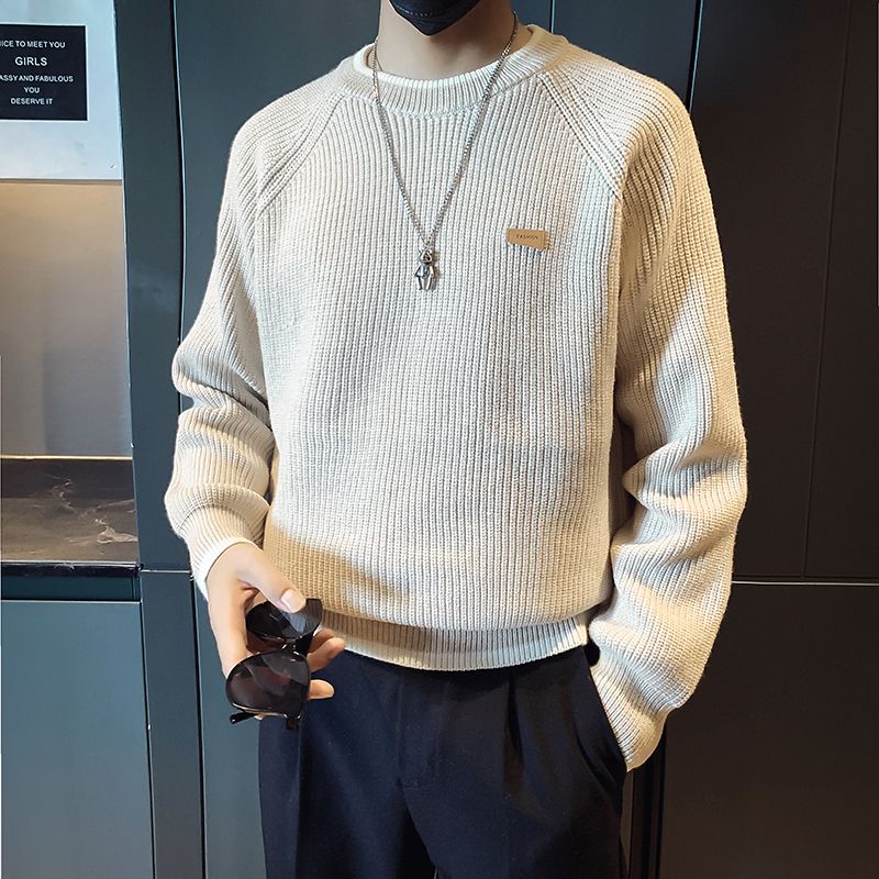 1506/M34721/56复古圆领套头保暖毛衣男重磅宽松休闲针织衫上衣2，男装针织衫/毛衣，星座1506-1