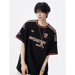 1506-1/TT841/P39联名夏季重磅三条杠短袖T恤男图片