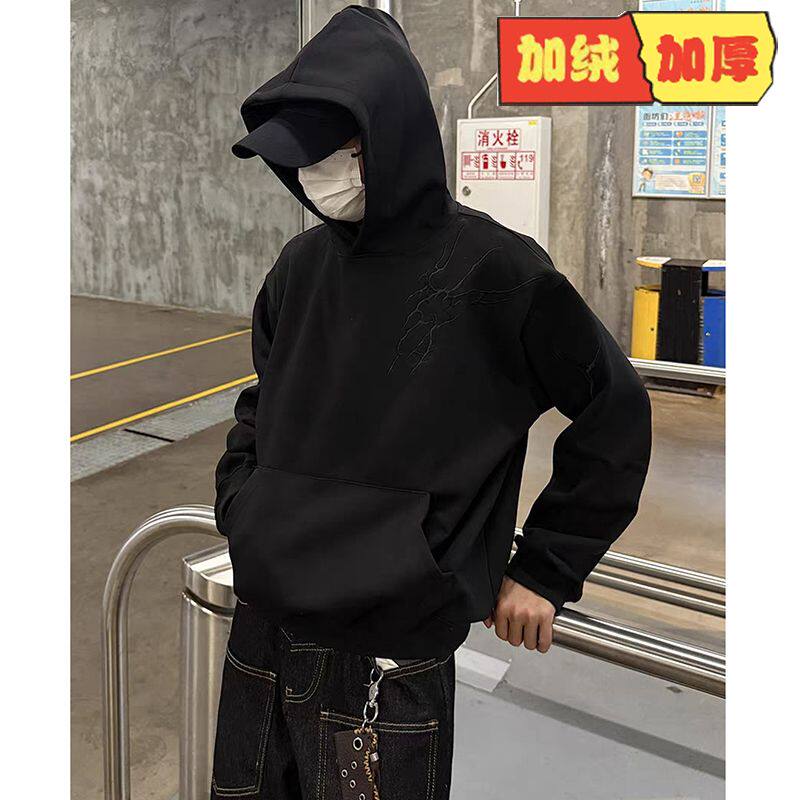 1506-1/WW59111/P44连帽套头卫衣男女春秋宽松外套图片