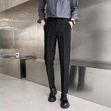 1506-1/KK1011/P37九分西裤男韩版商务休闲裤子男修身小脚西装裤1，男装休闲裤，星座1506-1