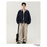 1506-1/J68151/P65韩版潮流男女拼接假两件翻领夹克，男装夹克，星座1506-1